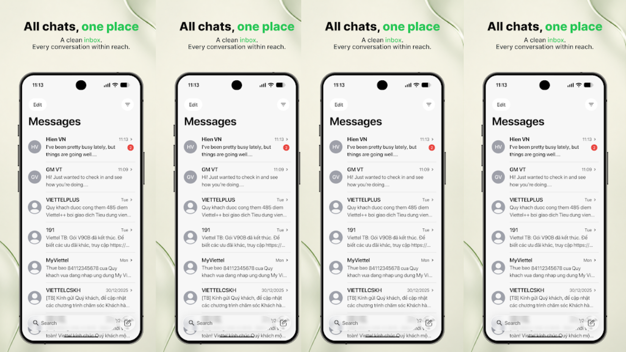Liquid Messages - SMS/MMS OS26 vista previa 1