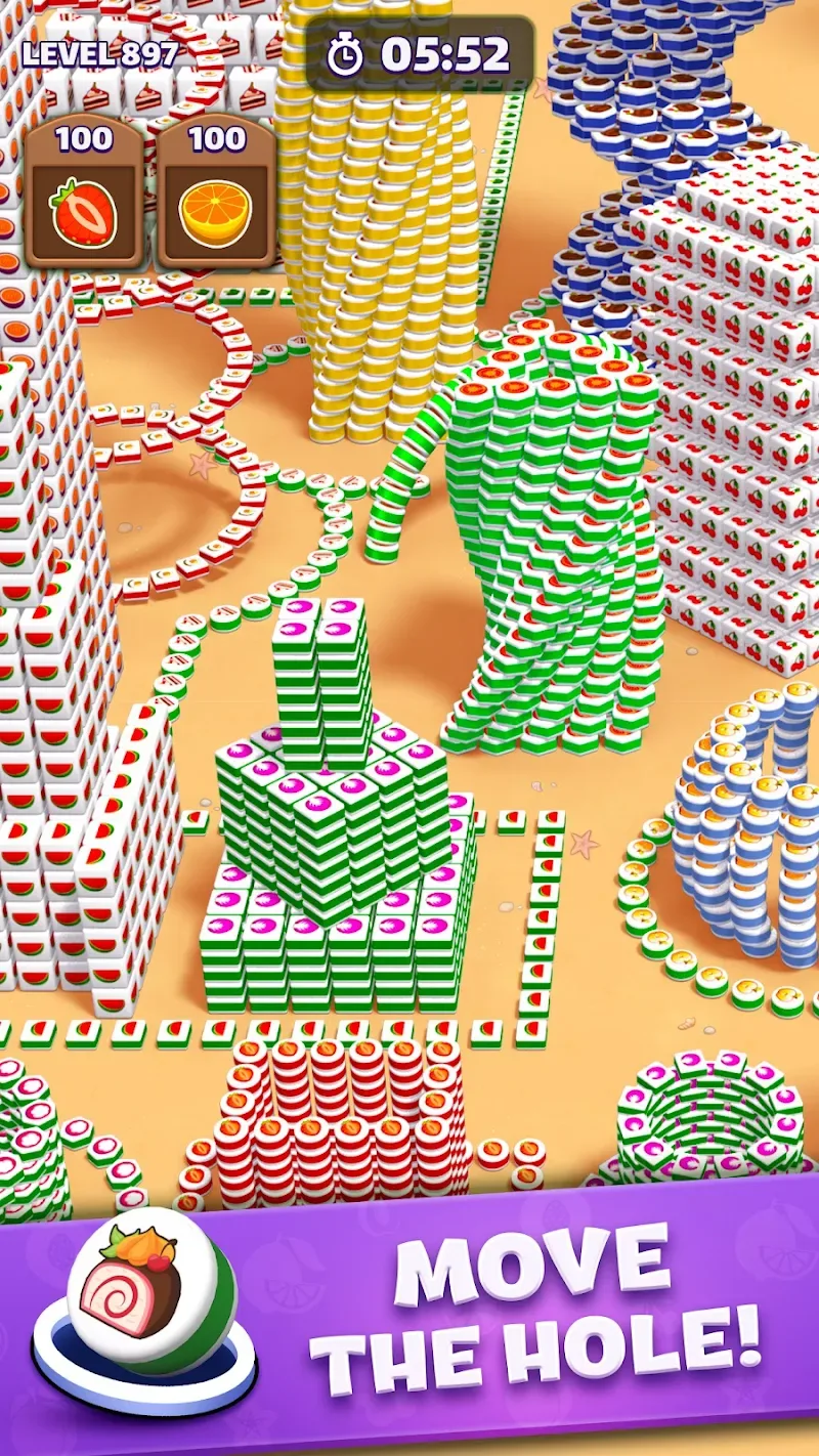 Tiles in Hole: Black Hole gameplay preview 2