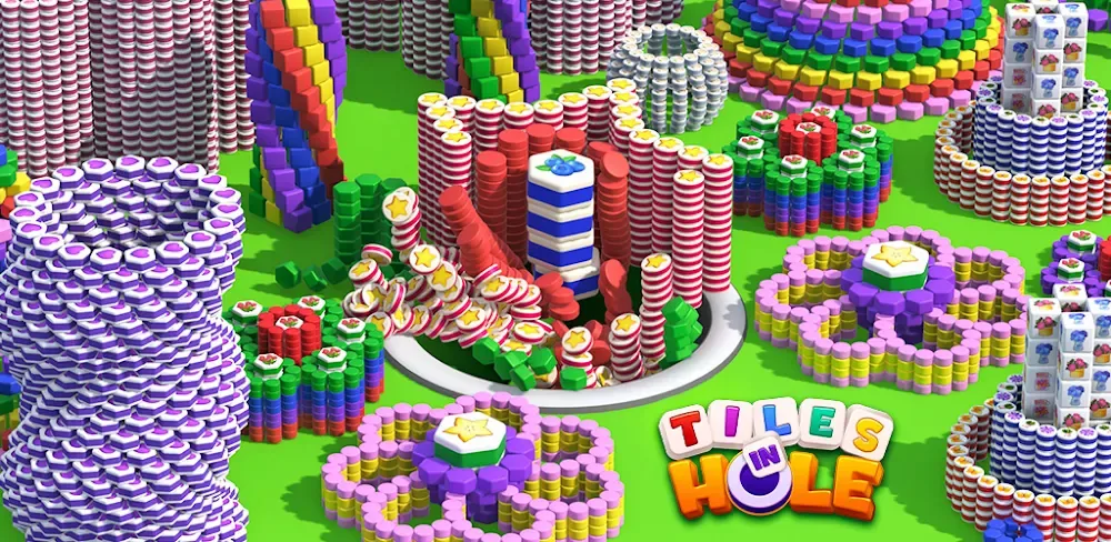 Tiles in Hole: Black Hole gameplay preview 1