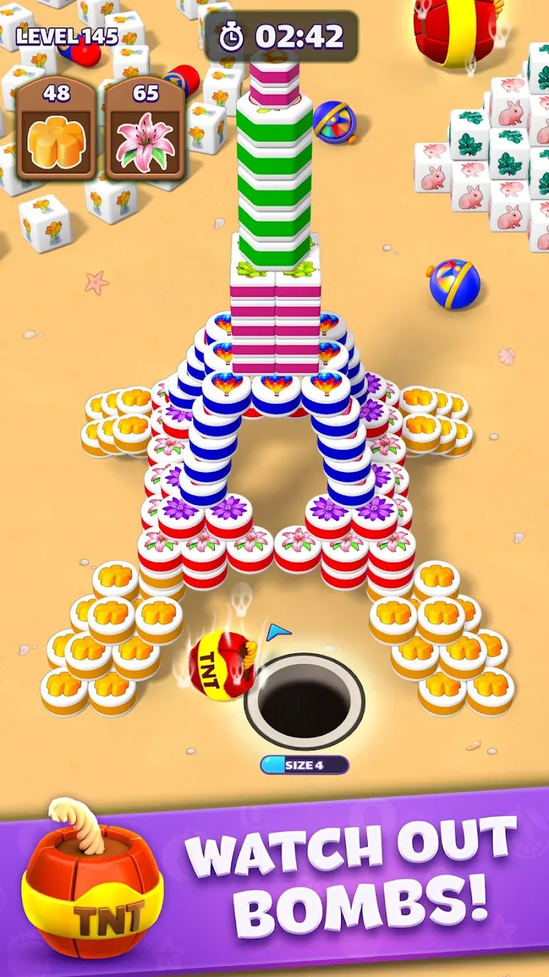 Tiles in Hole: Black Hole gameplay preview 5