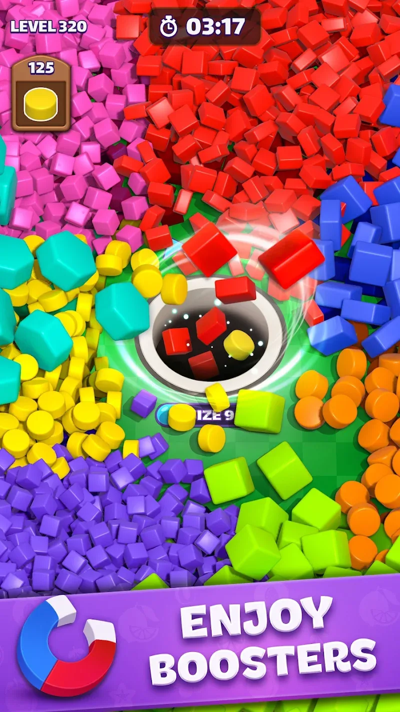 Tiles in Hole: Black Hole gameplay preview 6