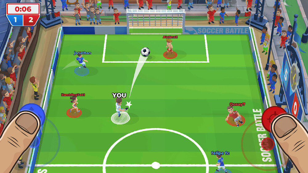 Captura de tela 2 de Soccer Battle