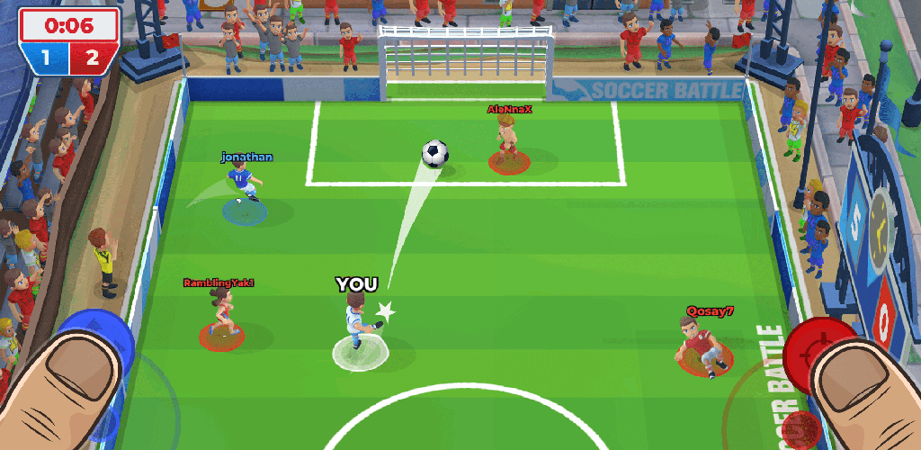 Captura de tela 1 de Soccer Battle