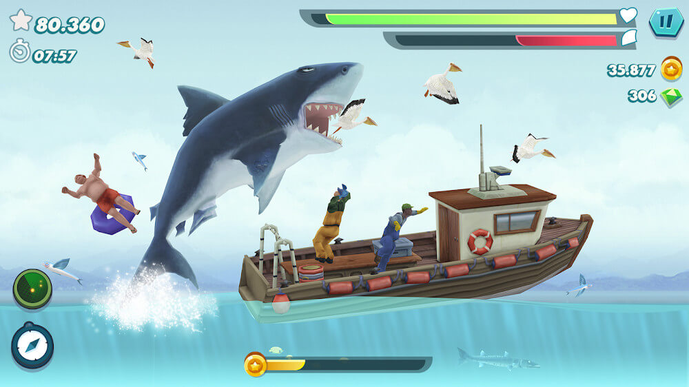 Captura de pantalla de Hungry Shark Evolution 2
