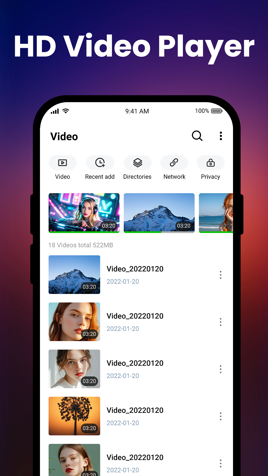 Video Player All Format app screenshot 2