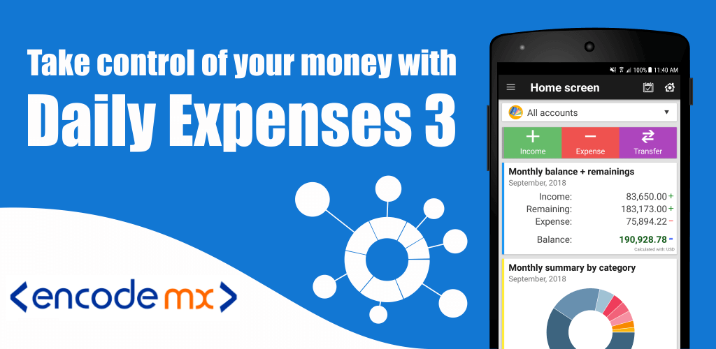 Daily Expenses 3 preview screenshot 1