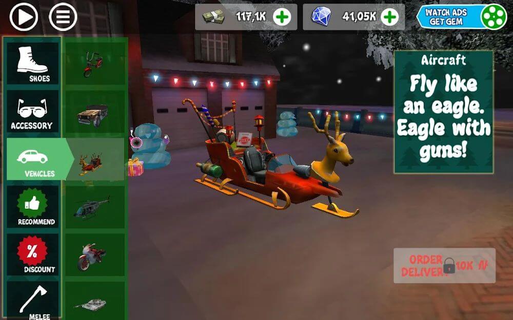 Tangkapan layar gameplay Crime Santa 4