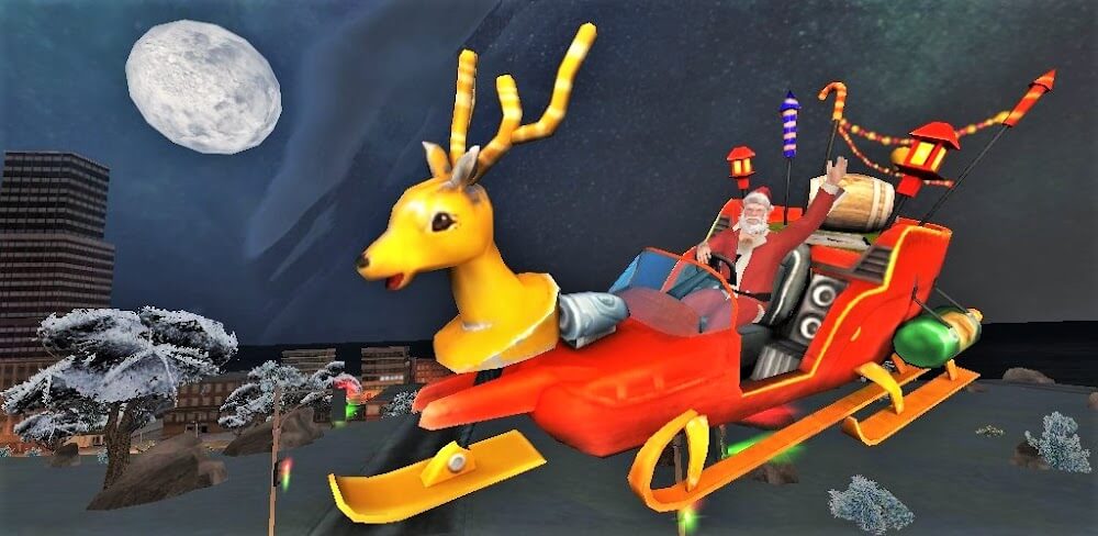 Tangkapan layar gameplay Crime Santa 1