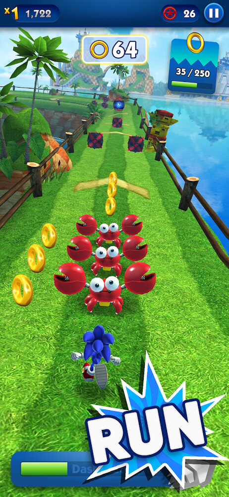 Captura de pantalla del juego Sonic Dash 2