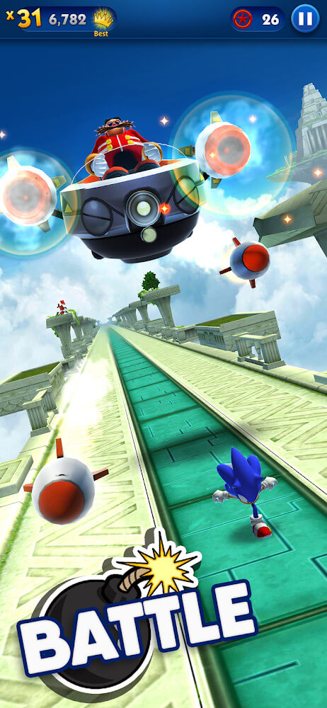 Captura de pantalla del juego Sonic Dash 4