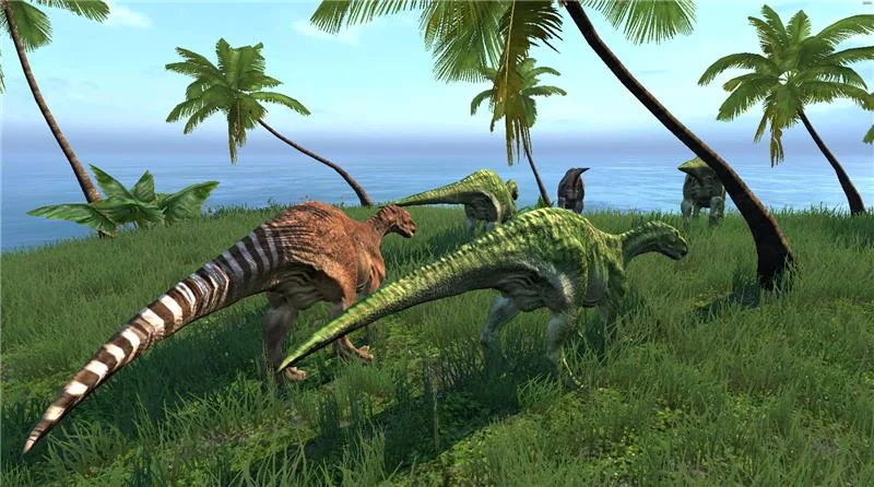 Captura de tela da gameplay de Jurassic Clash Primal Dino Sim 1