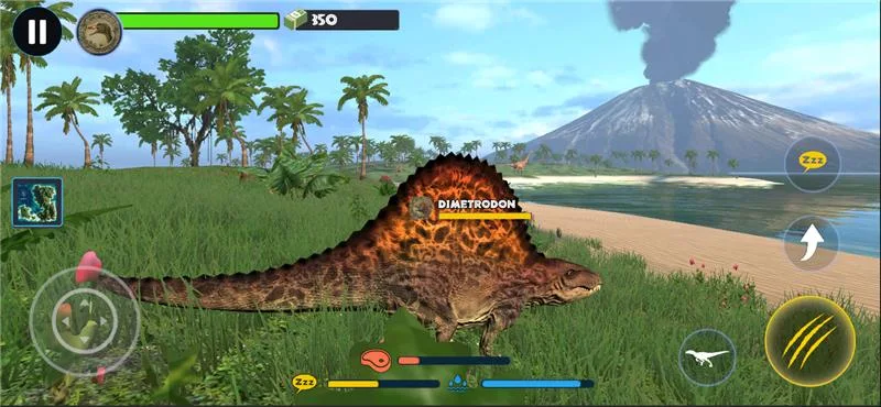Captura de tela de ação de Jurassic Clash Primal Dino Sim 3