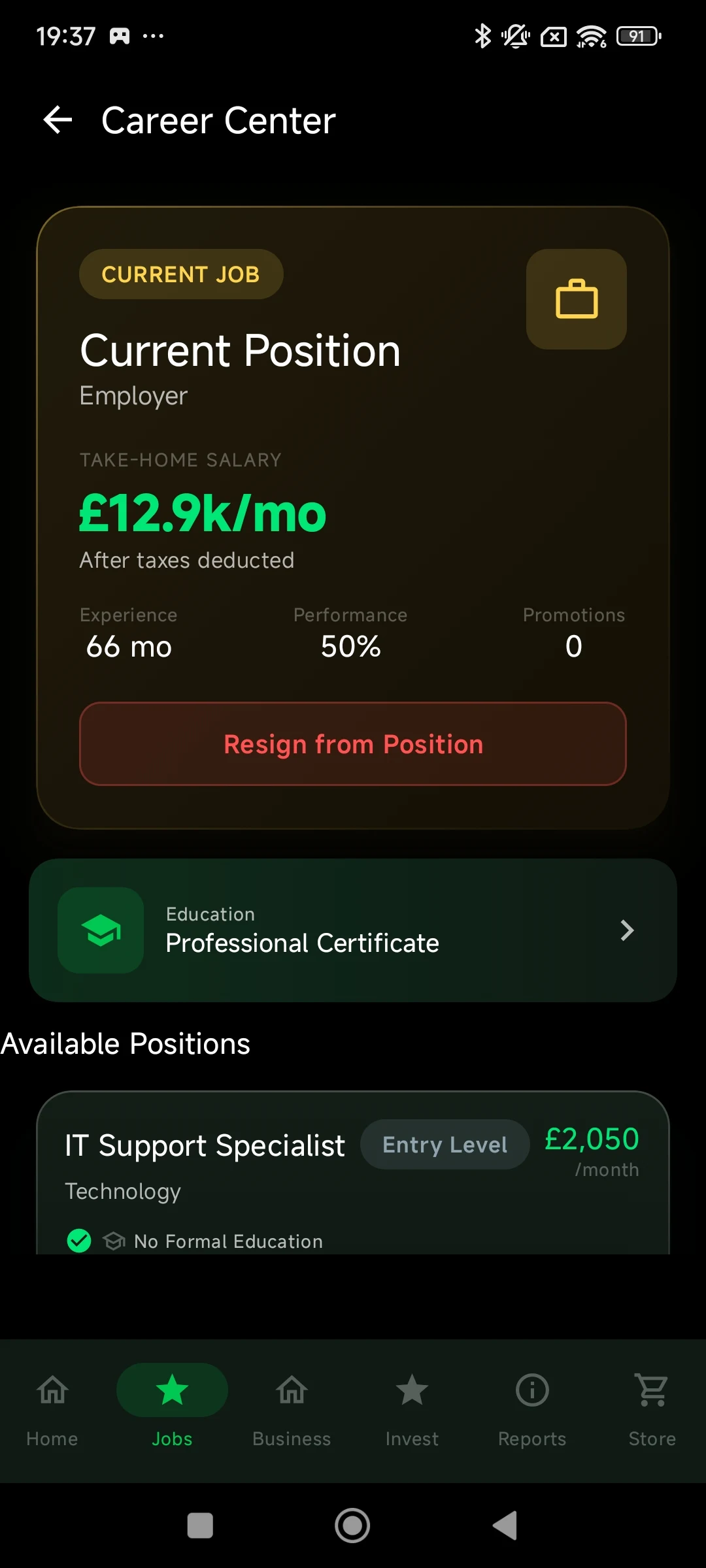 Money Tycoon – Realistic Sim gameplay screenshot 1