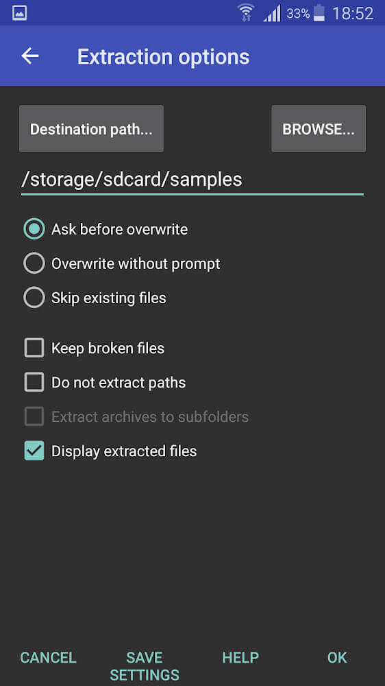 RAR, screenshot 4