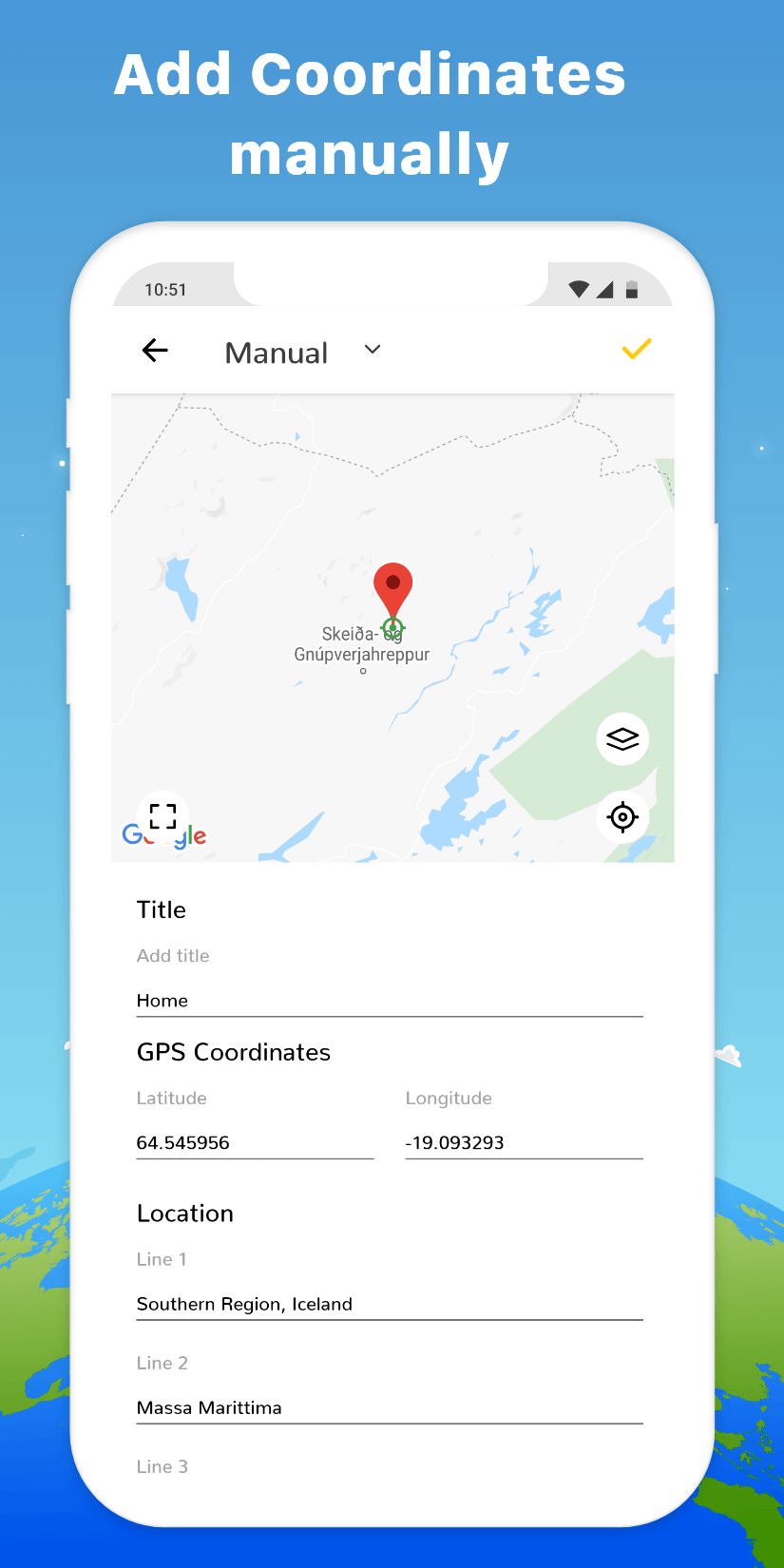 Vista previa de la app GPS Map Camera 7