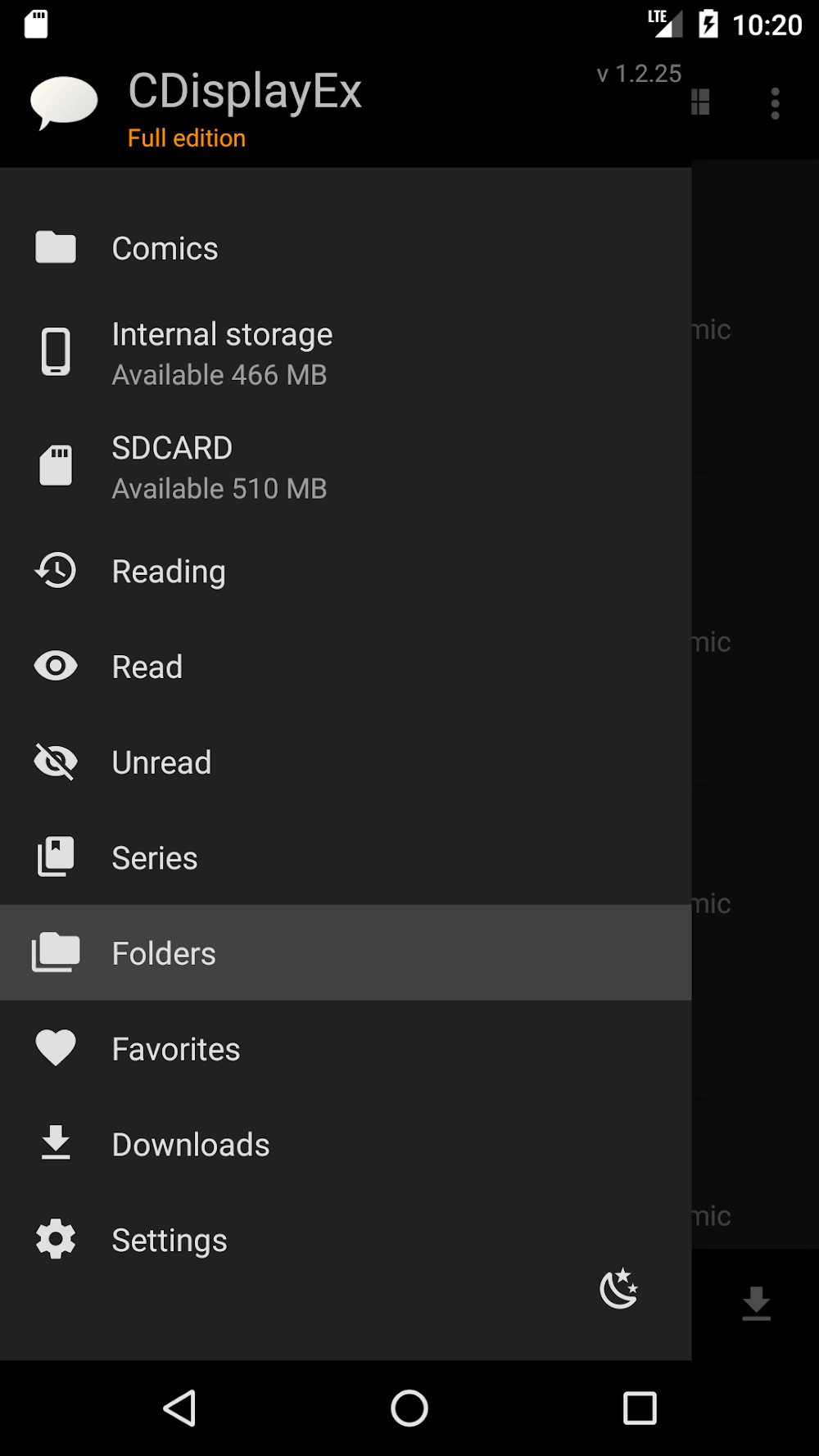 Capture d'écran CDisplayEx Comic Reader 4