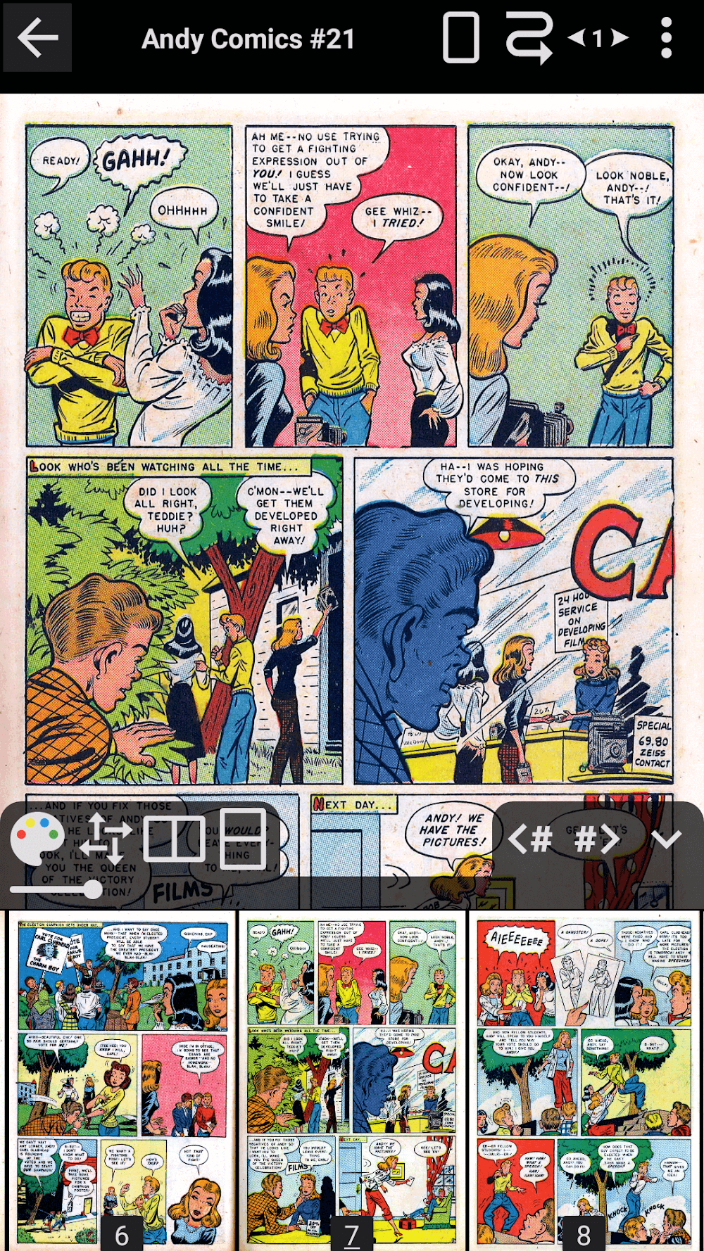 Capture d'écran CDisplayEx Comic Reader 3