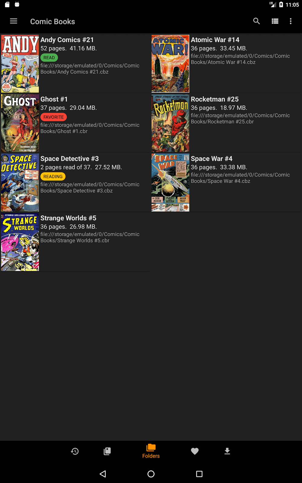 Capture d'écran CDisplayEx Comic Reader 6