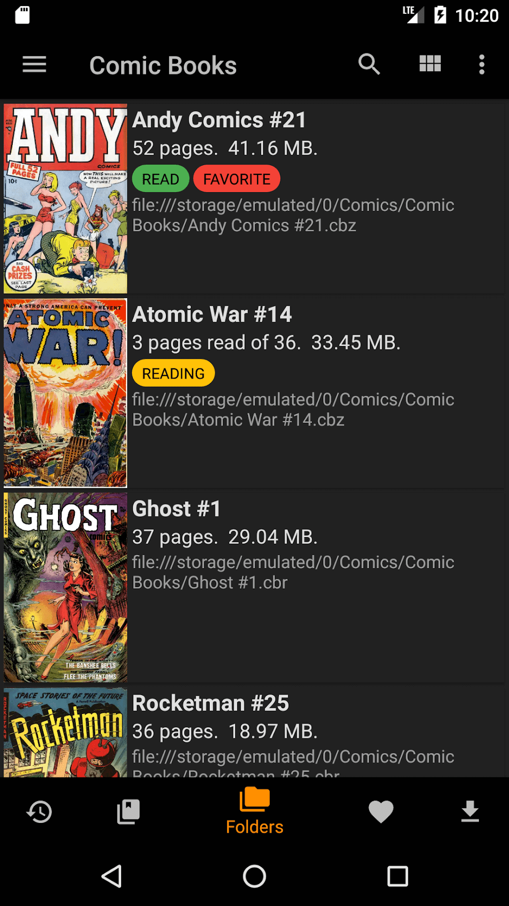 Capture d'écran CDisplayEx Comic Reader 2
