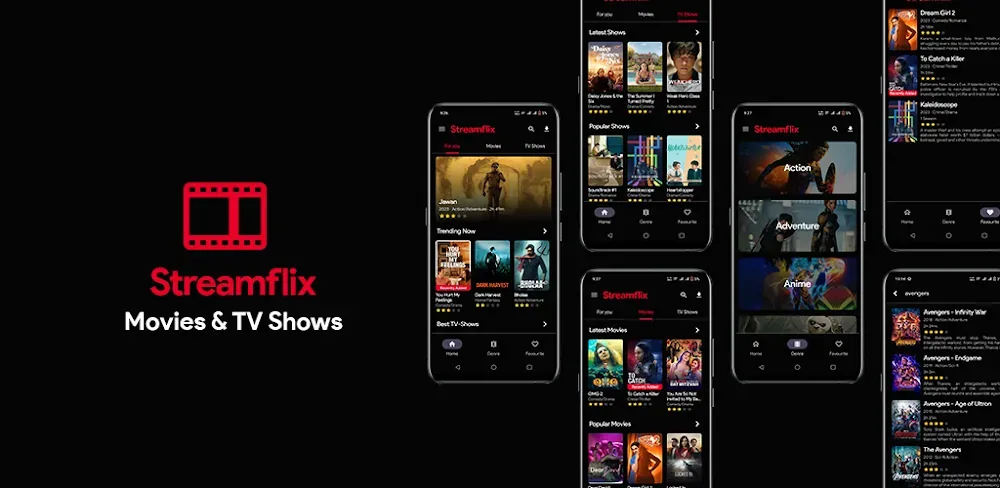 Streamflix:HD Movies & TV App preview screenshot 1