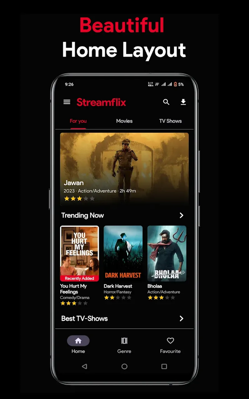 Streamflix:HD Movies & TV App preview screenshot 3