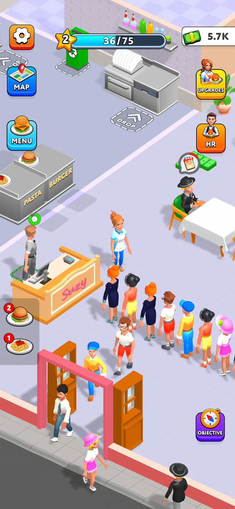 Suzy's Restaurant gameplay screenshot 2