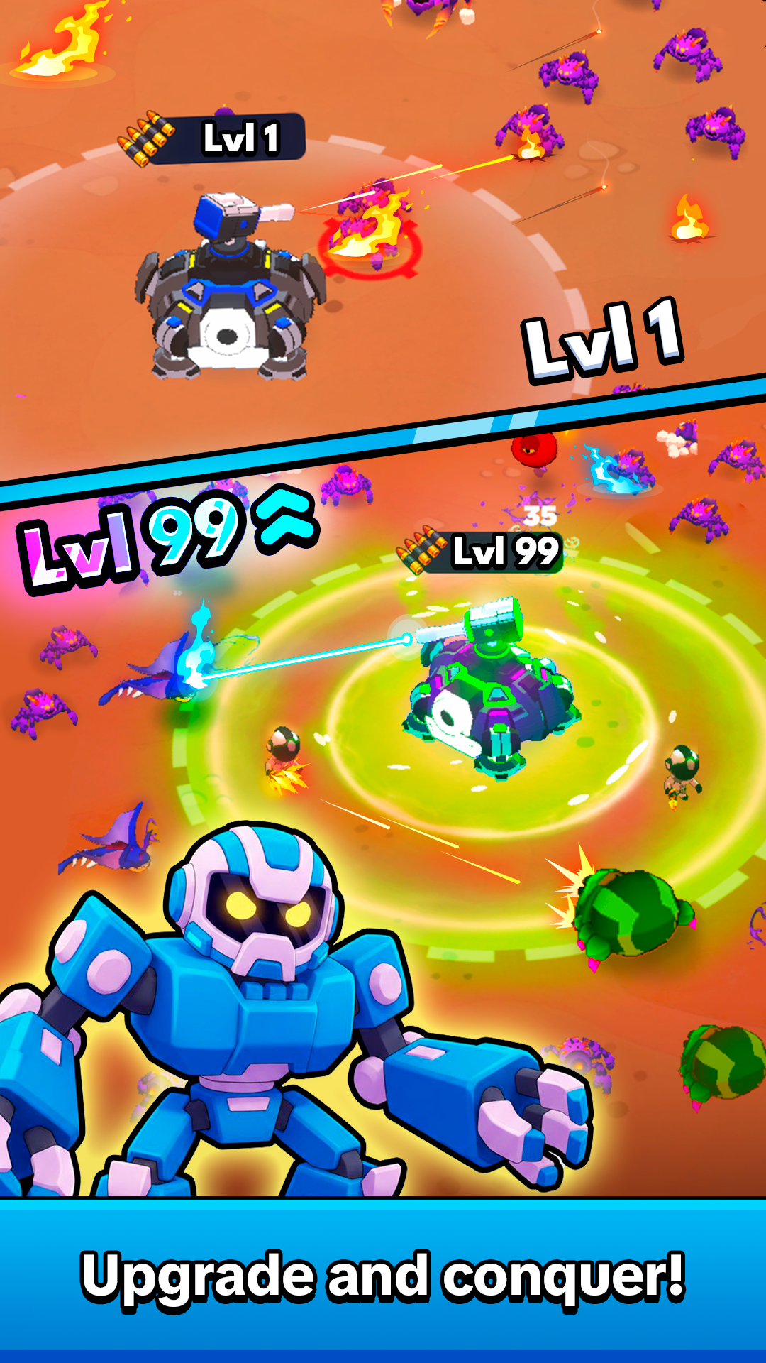 Space Base: Idle Tower Defense gameplay screenshot 1