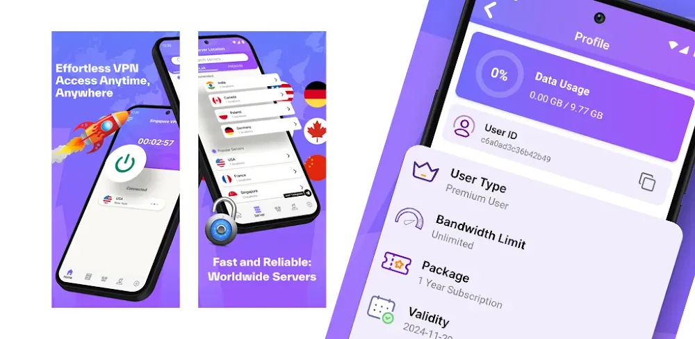 Singapore Plus VPN app screenshot 1