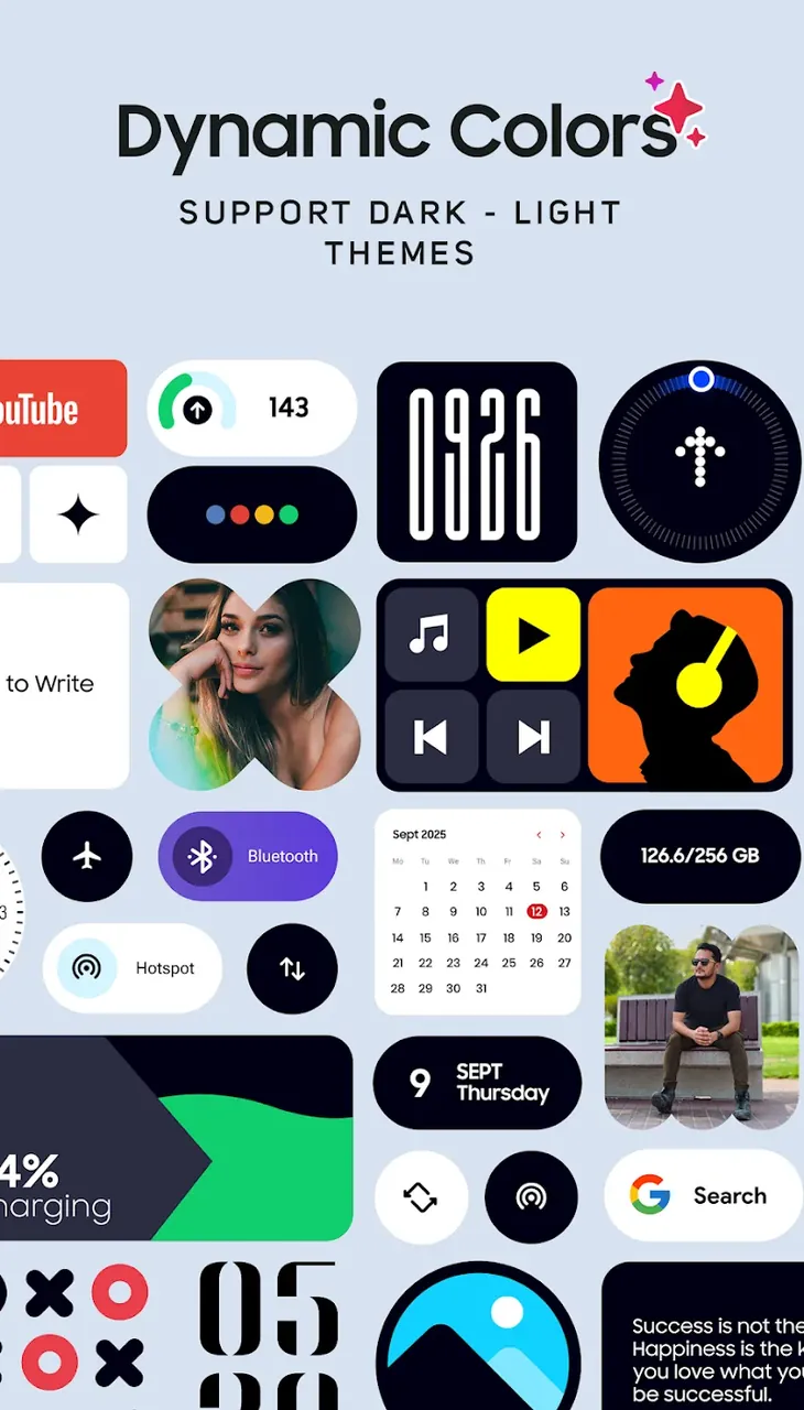 Captura de tela One UI Widgets 5