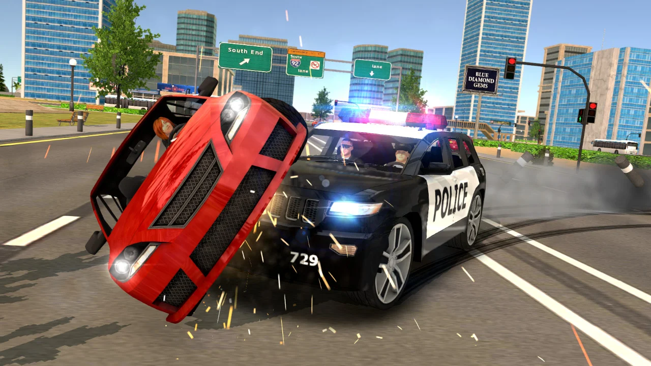 Police Car Chase Cop Simulator gameplay screenshot 3