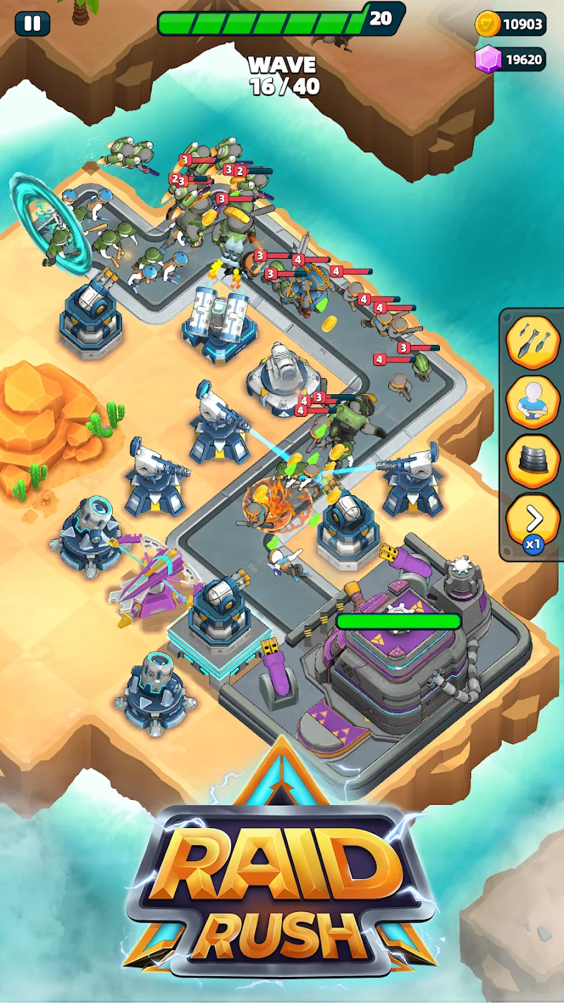 Captura de pantalla 2 de Raid Rush: Tower Defense TD