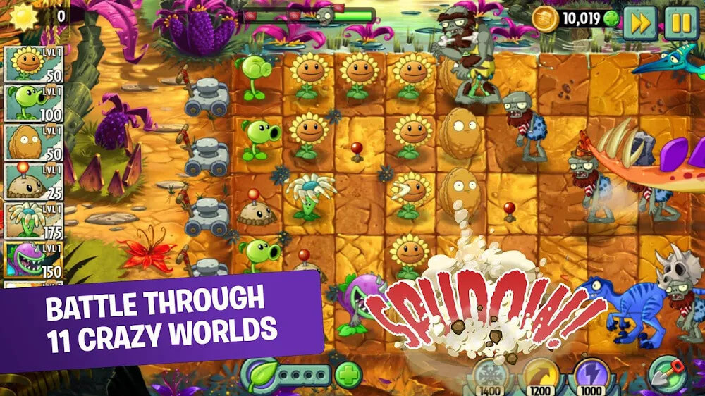Plants vs Zombies 2 screenshot da jogabilidade 2