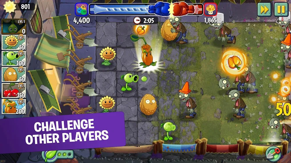 Plants vs Zombies 2 screenshot da jogabilidade 5