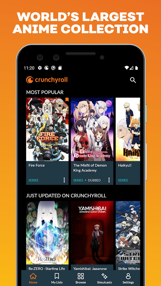 Tangkapan layar Crunchyroll 2