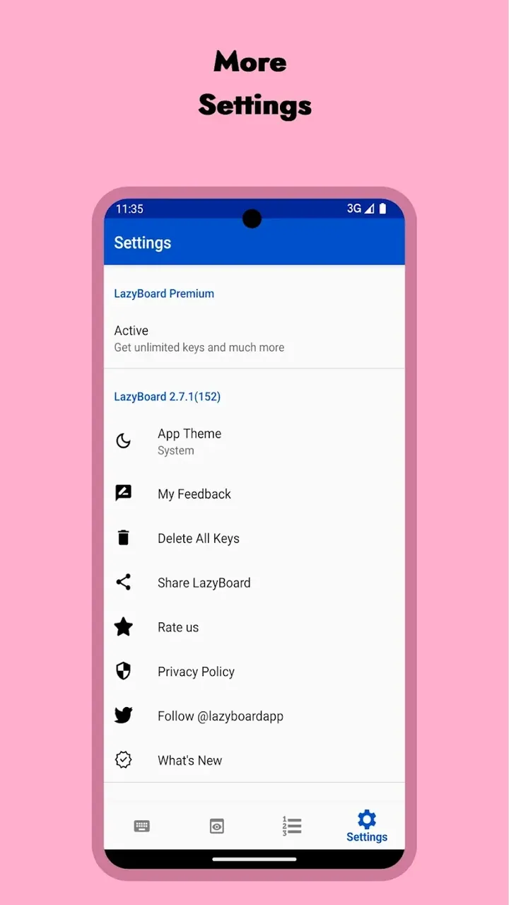 LazyBoard - Phrase Keyboard app screenshot 6