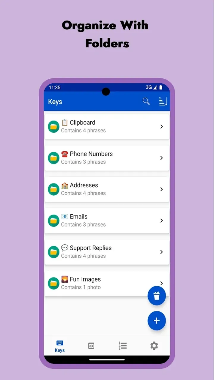 LazyBoard - Phrase Keyboard app screenshot 4