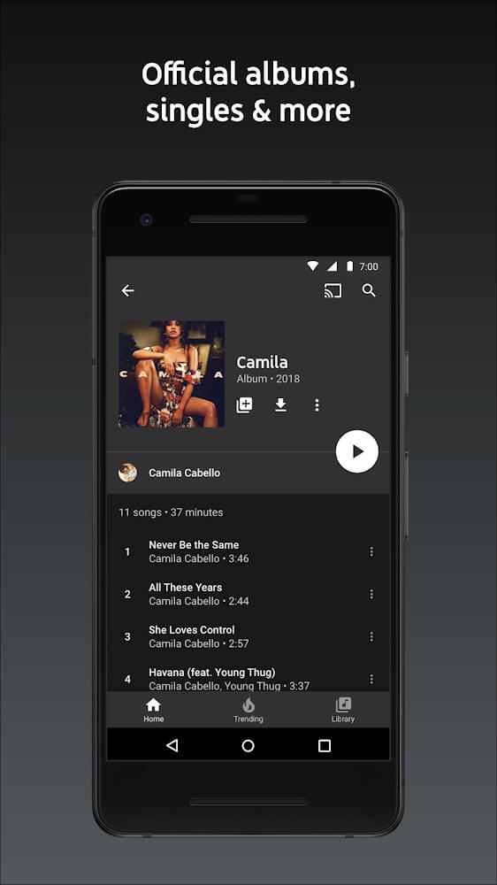YouTube Music captura de tela 2