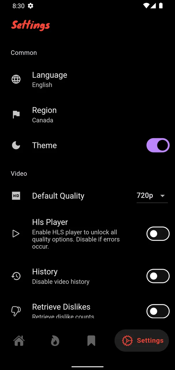 FluxTube app screenshot 2
