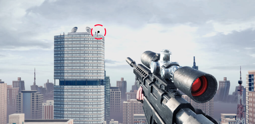 Screenshot da jogabilidade de Sniper 3D Assassin 1
