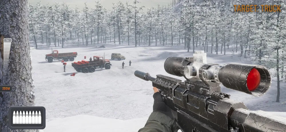 Screenshot da jogabilidade de Sniper 3D Assassin 2