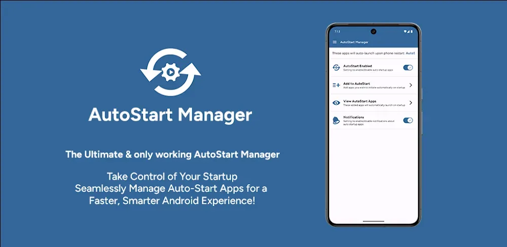 AutoStart App Manager interface screenshot 1