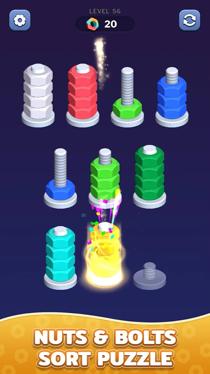 Nuts Color Sort screenshot 3