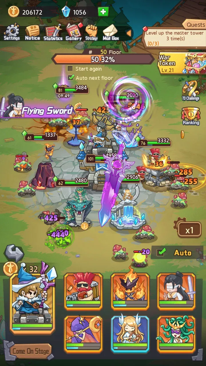 Magic Tower Rush: Idle TD gameplay screenshot 5