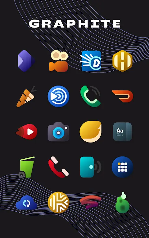 Graphite Icon Pack preview screenshot 7