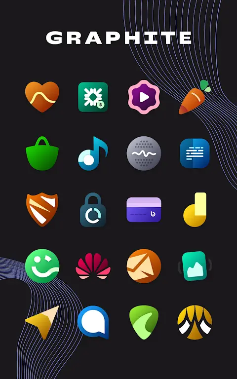 Graphite Icon Pack preview screenshot 2