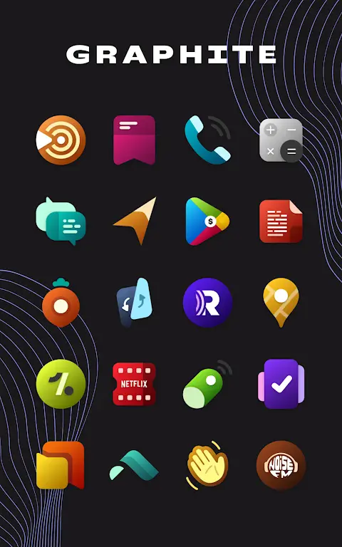 Graphite Icon Pack preview screenshot 5