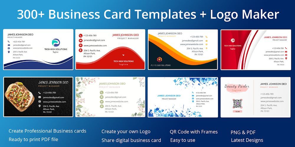 Capture d'écran de Business Card Maker 2