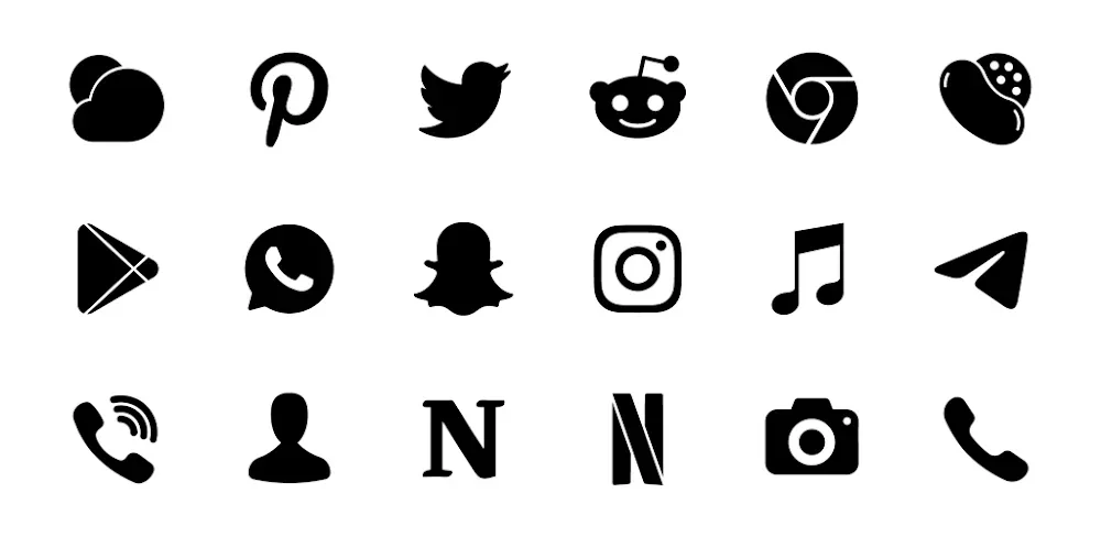 Lena Black - Glyph Icon Pack screenshot 1
