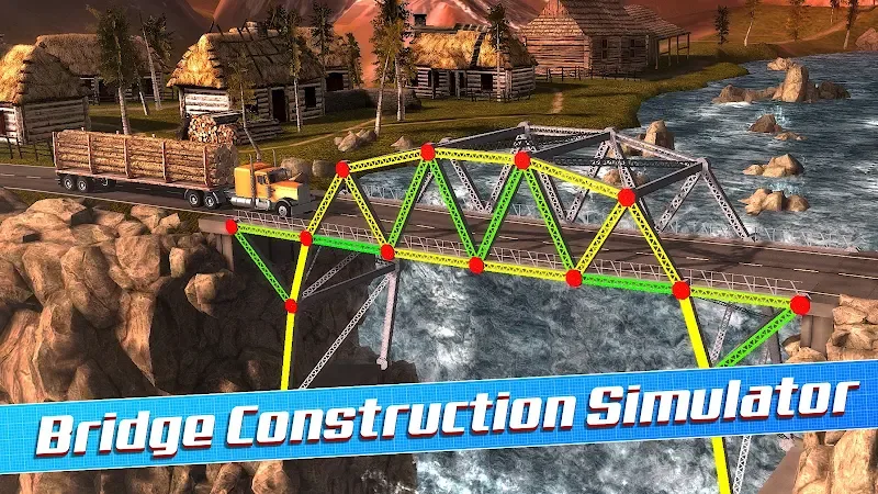 Bridge Construction Simulator gameplay screenshot 2