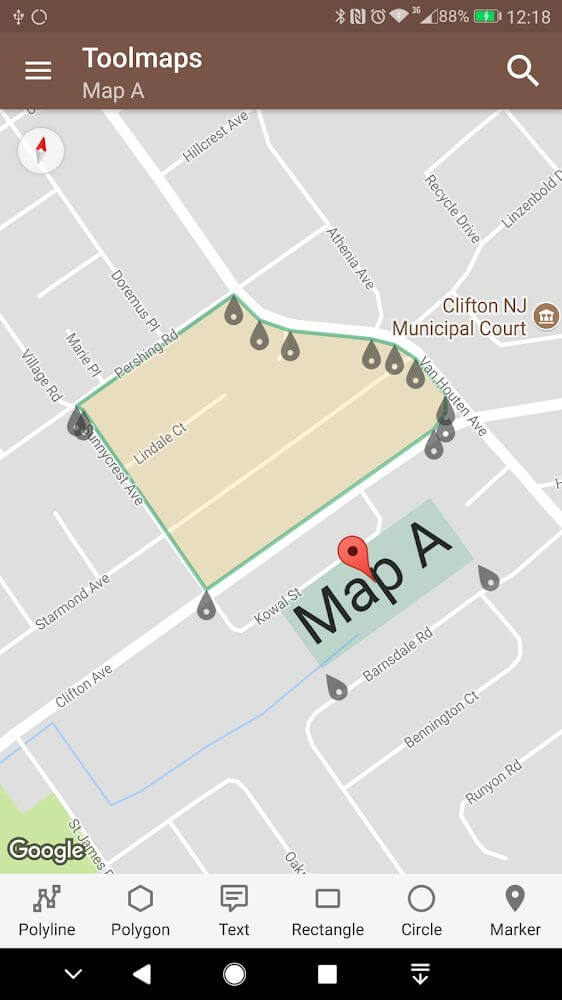Captura de pantalla de vista previa de Tools for Google Maps 3